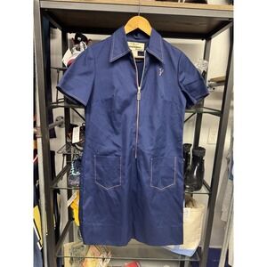 Vintage 1960s Novis Denne Arizona Road Runner Zip Pocket T Shirt Dress Size M/L